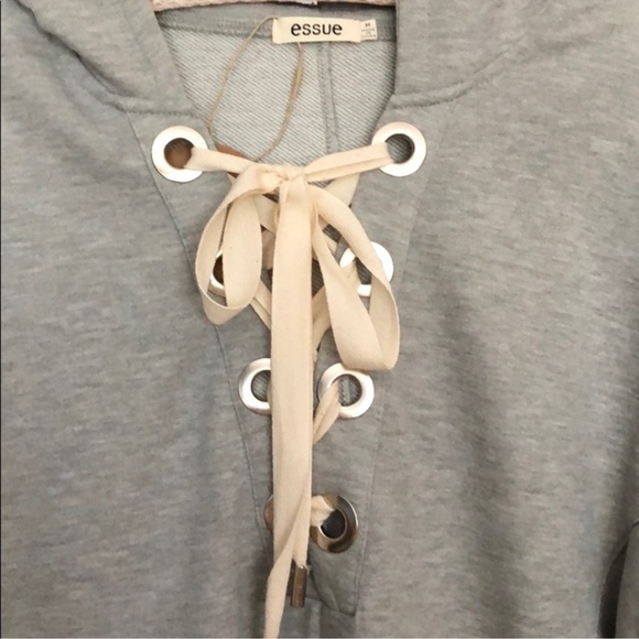 Essue Gray Hoodie NWT - Picture 4 of 4